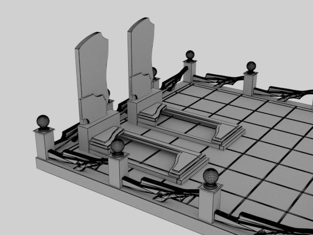 grave 3D model_6