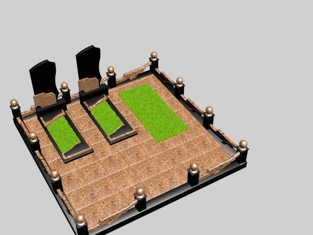 grave 3D model_1