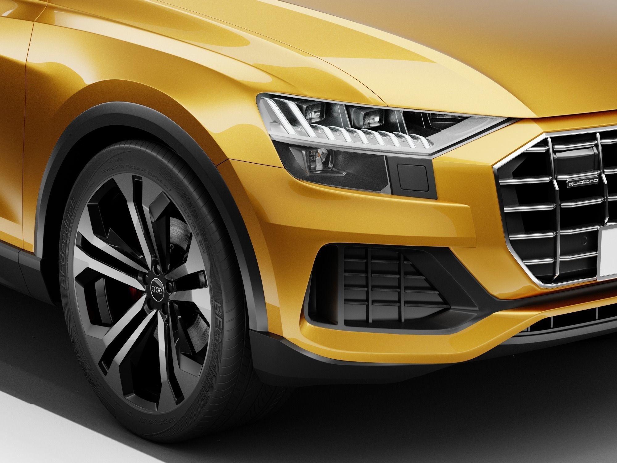 Audi Q8 2019 DETAILED INTERIOR 3D model_20