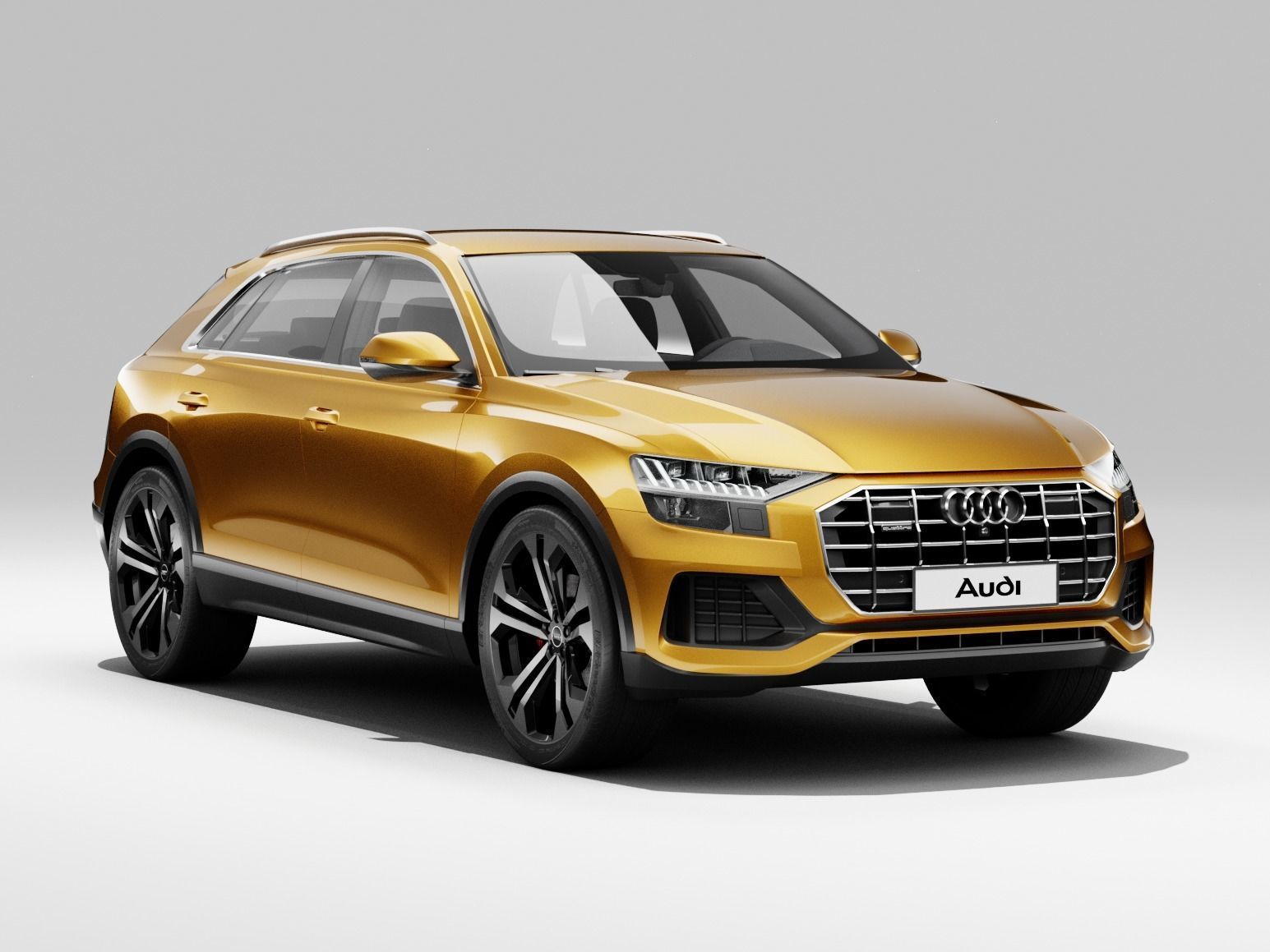 Audi Q8 2019 DETAILED INTERIOR 3D model_7