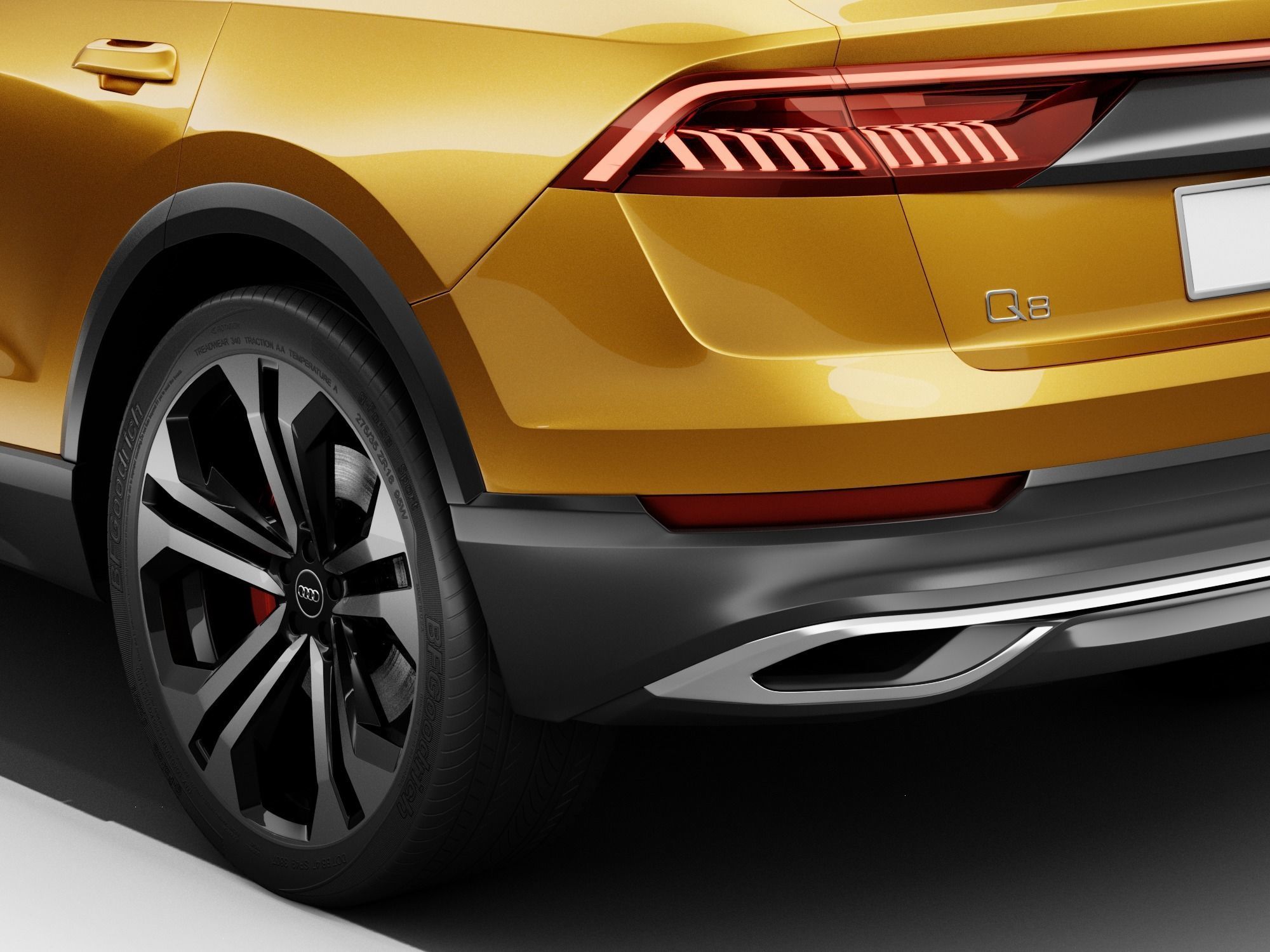 Audi Q8 2019 DETAILED INTERIOR 3D model_21