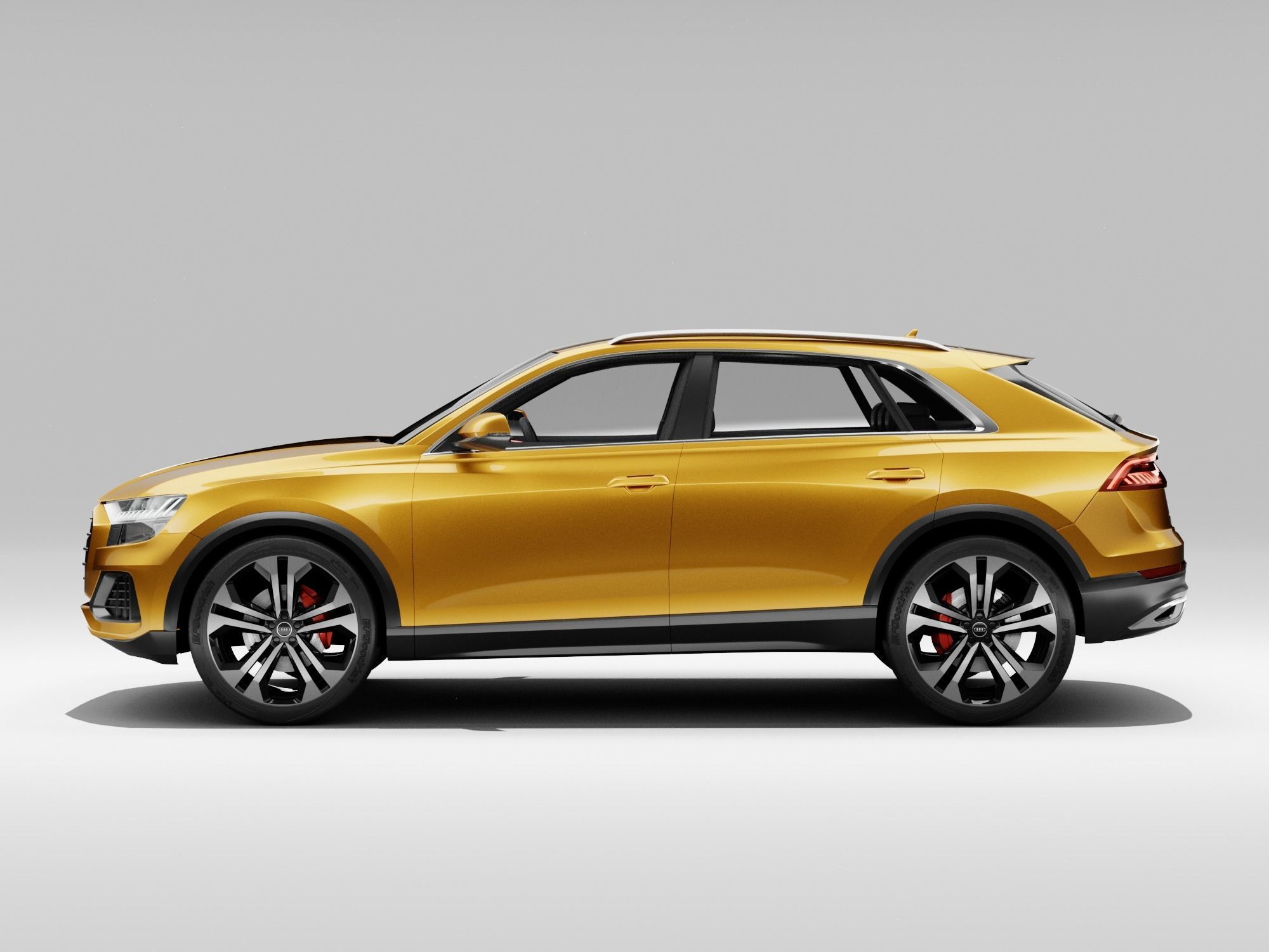 Audi Q8 2019 DETAILED INTERIOR 3D model_14