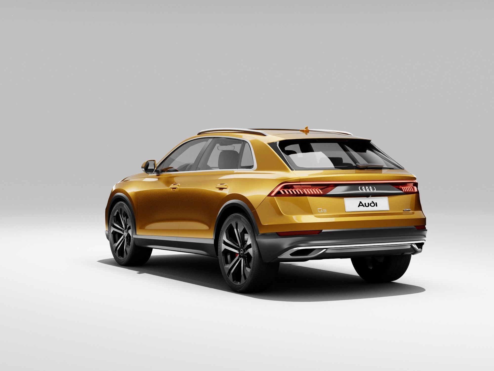 Audi Q8 2019 DETAILED INTERIOR 3D model_16