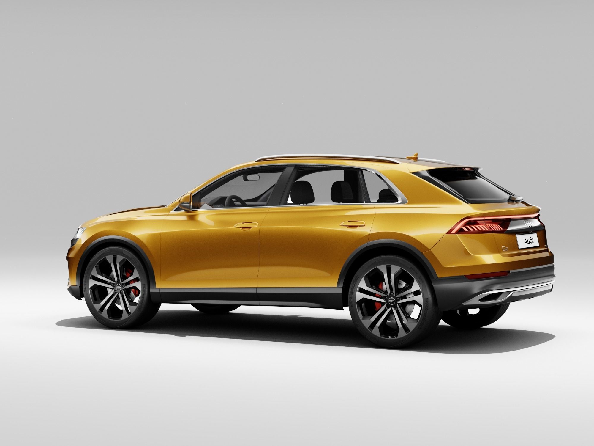 Audi Q8 2019 DETAILED INTERIOR 3D model_15