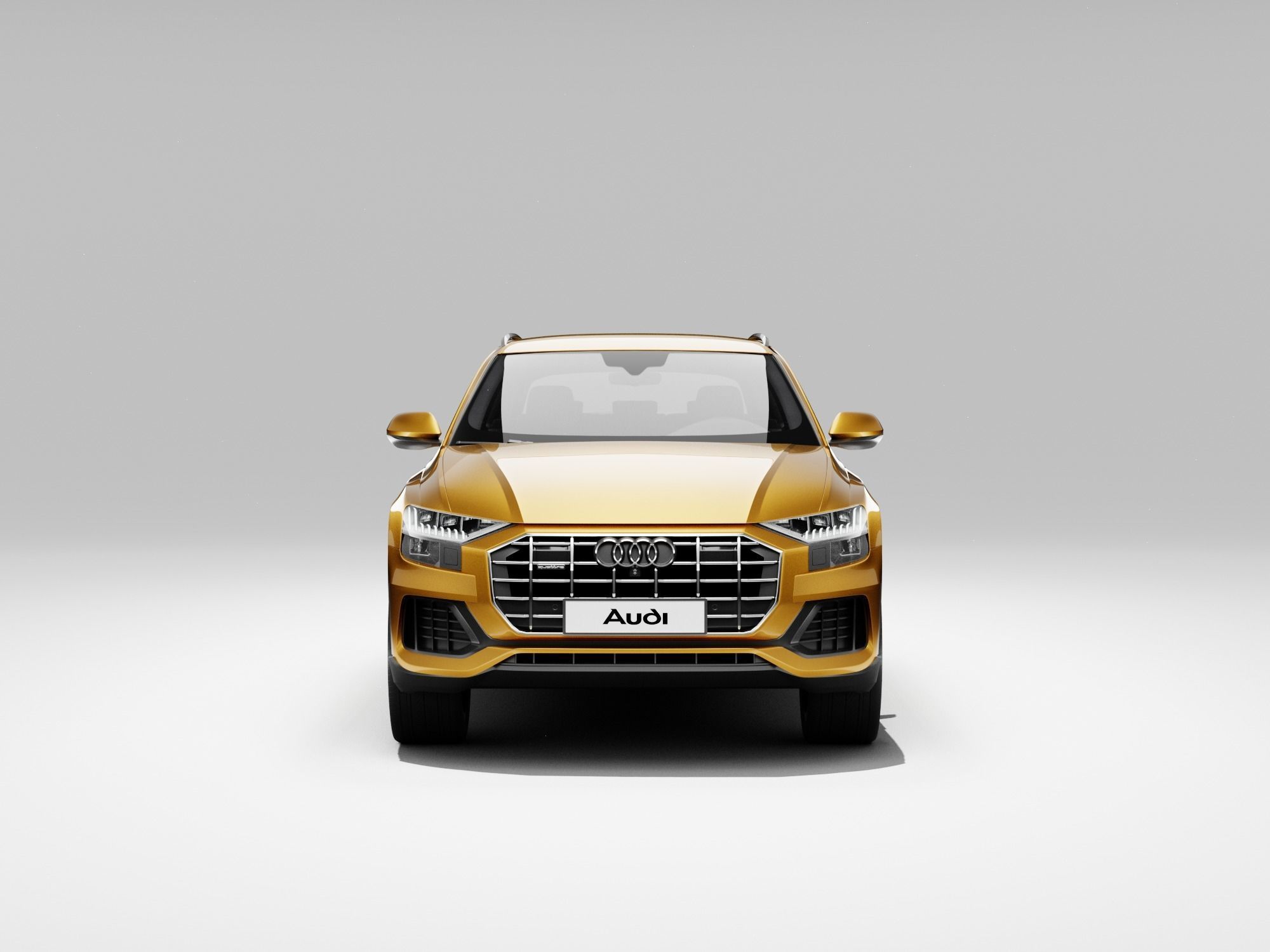 Audi Q8 2019 DETAILED INTERIOR 3D model_11