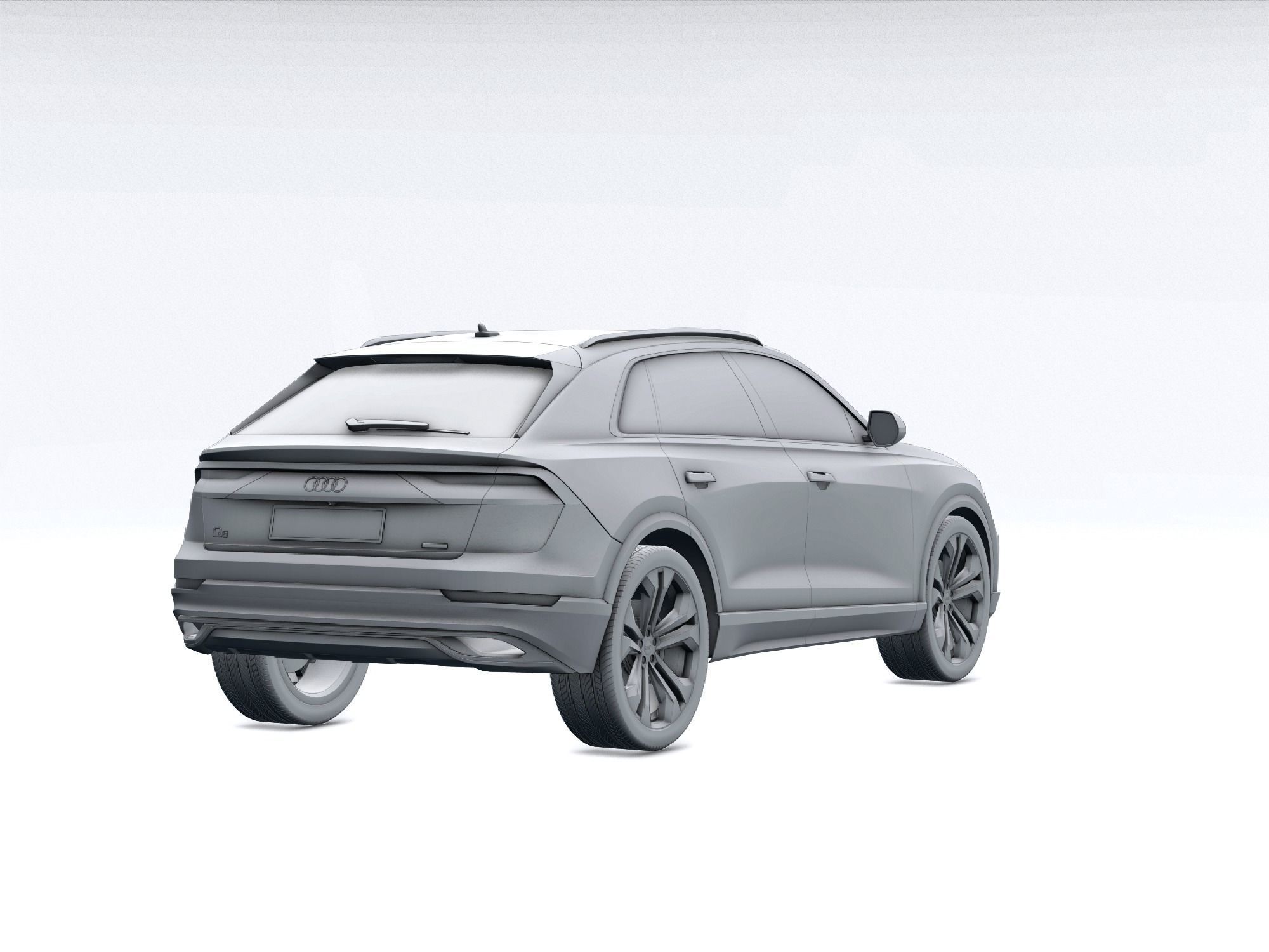 Audi Q8 2019 DETAILED INTERIOR 3D model_28