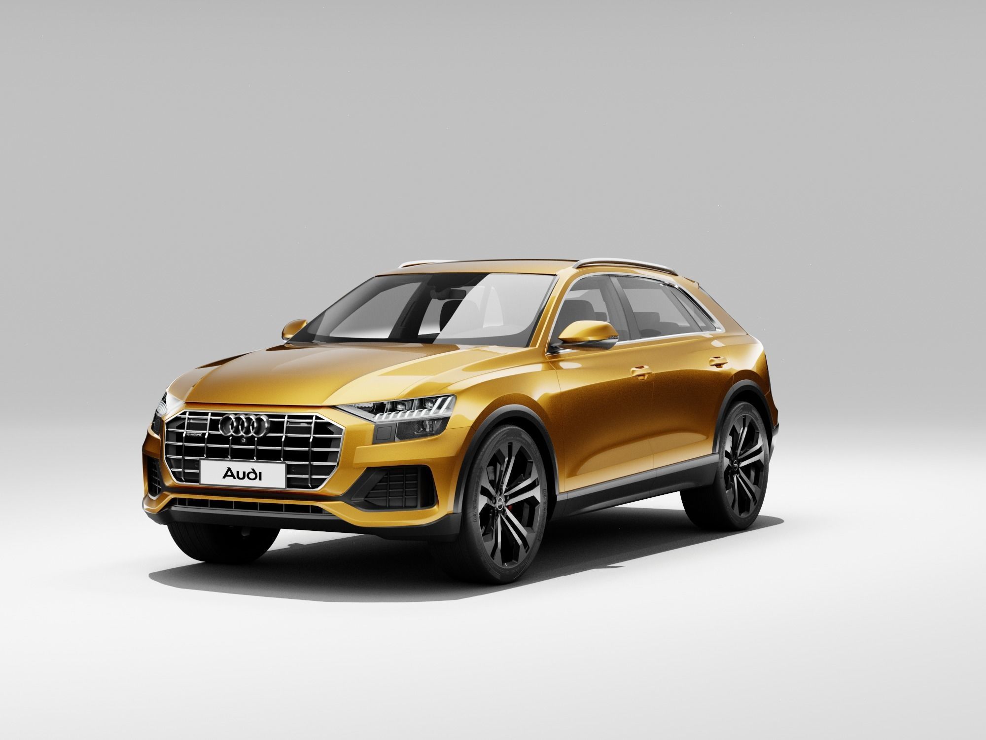 Audi Q8 2019 DETAILED INTERIOR 3D model_12