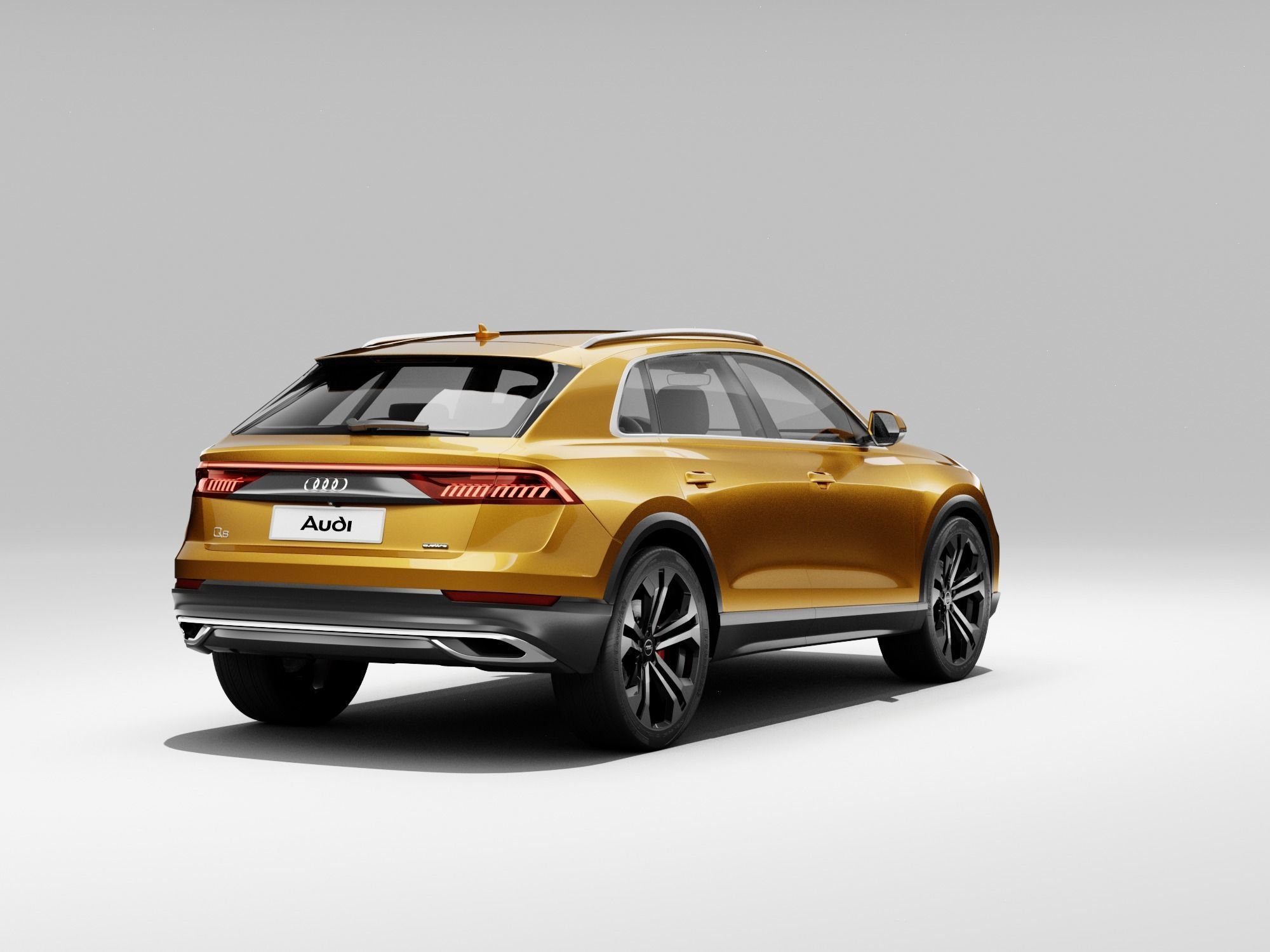 Audi Q8 2019 DETAILED INTERIOR 3D model_18