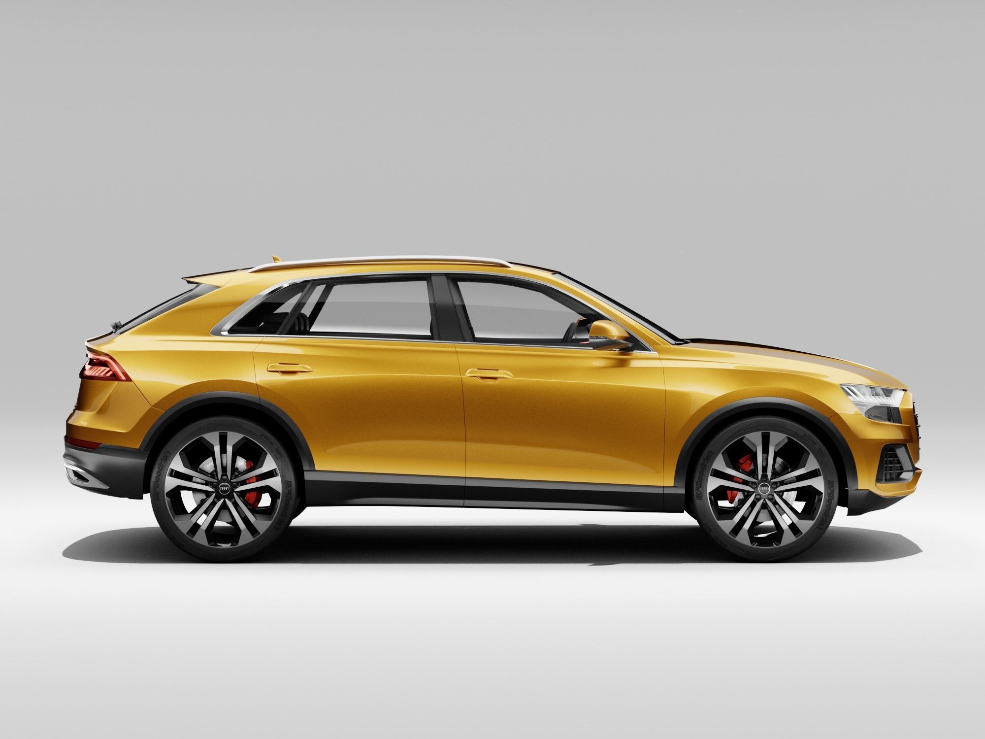 Audi Q8 2019 DETAILED INTERIOR 3D model_8