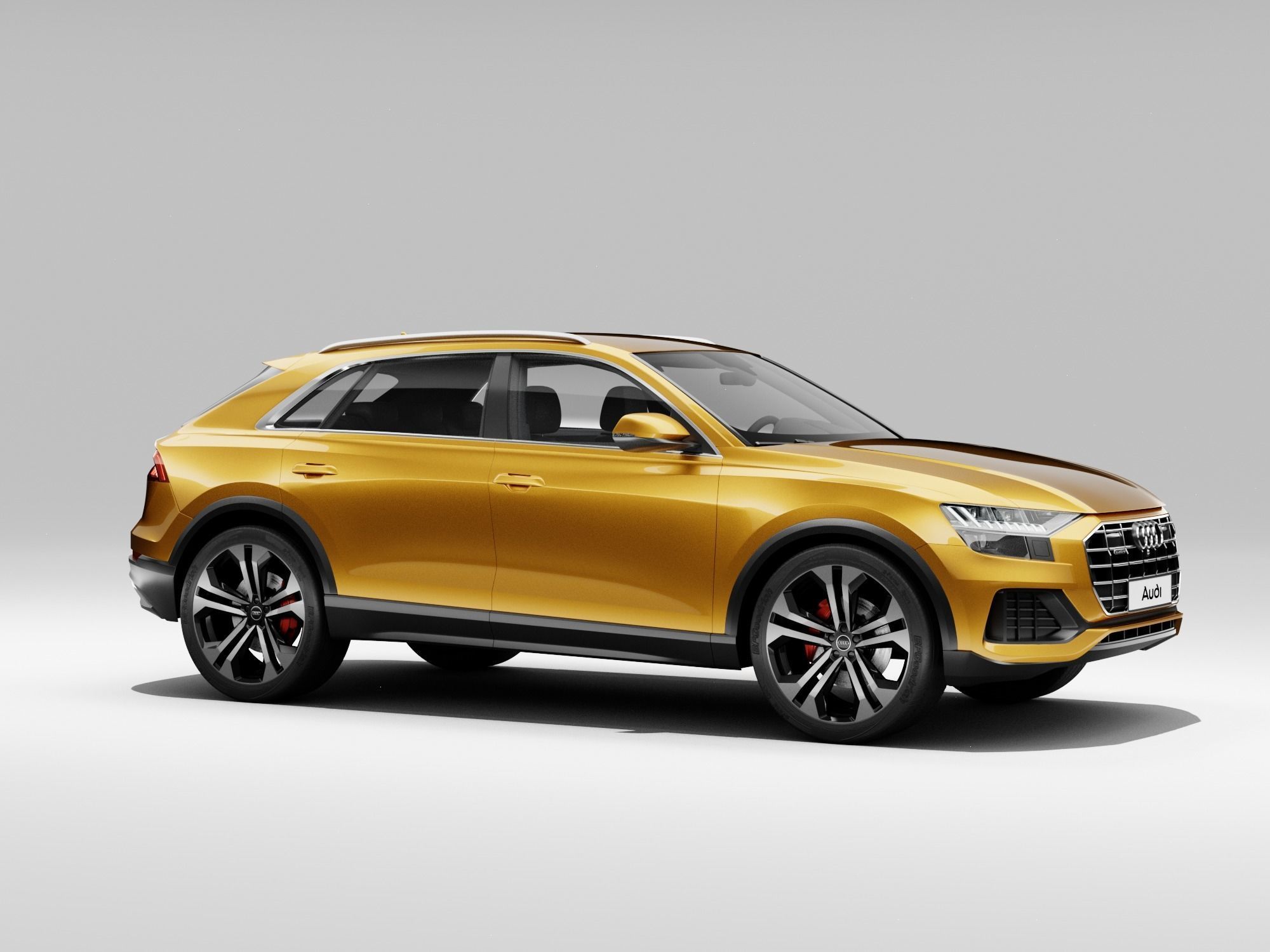 Audi Q8 2019 DETAILED INTERIOR 3D model_9