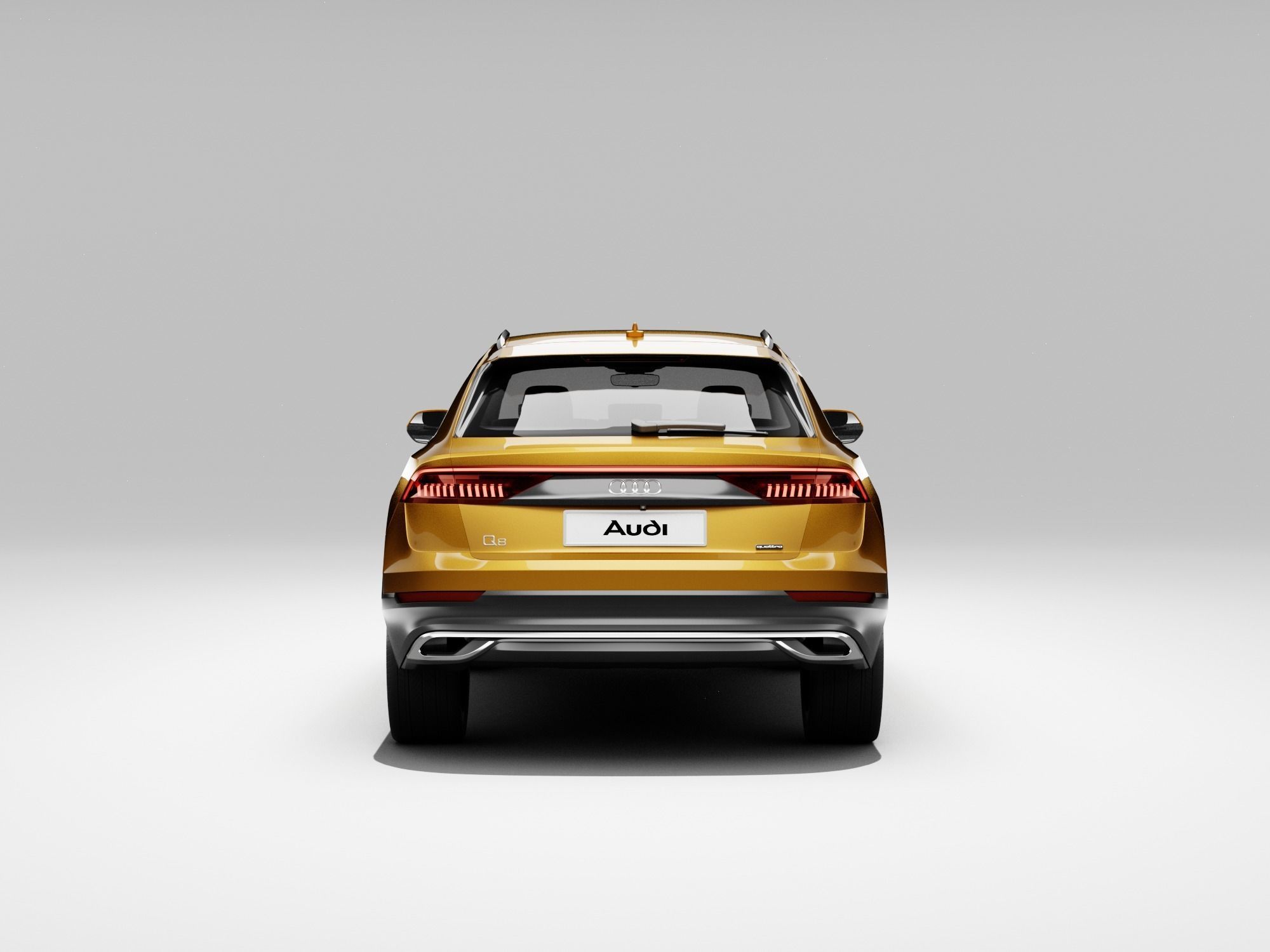 Audi Q8 2019 DETAILED INTERIOR 3D model_17