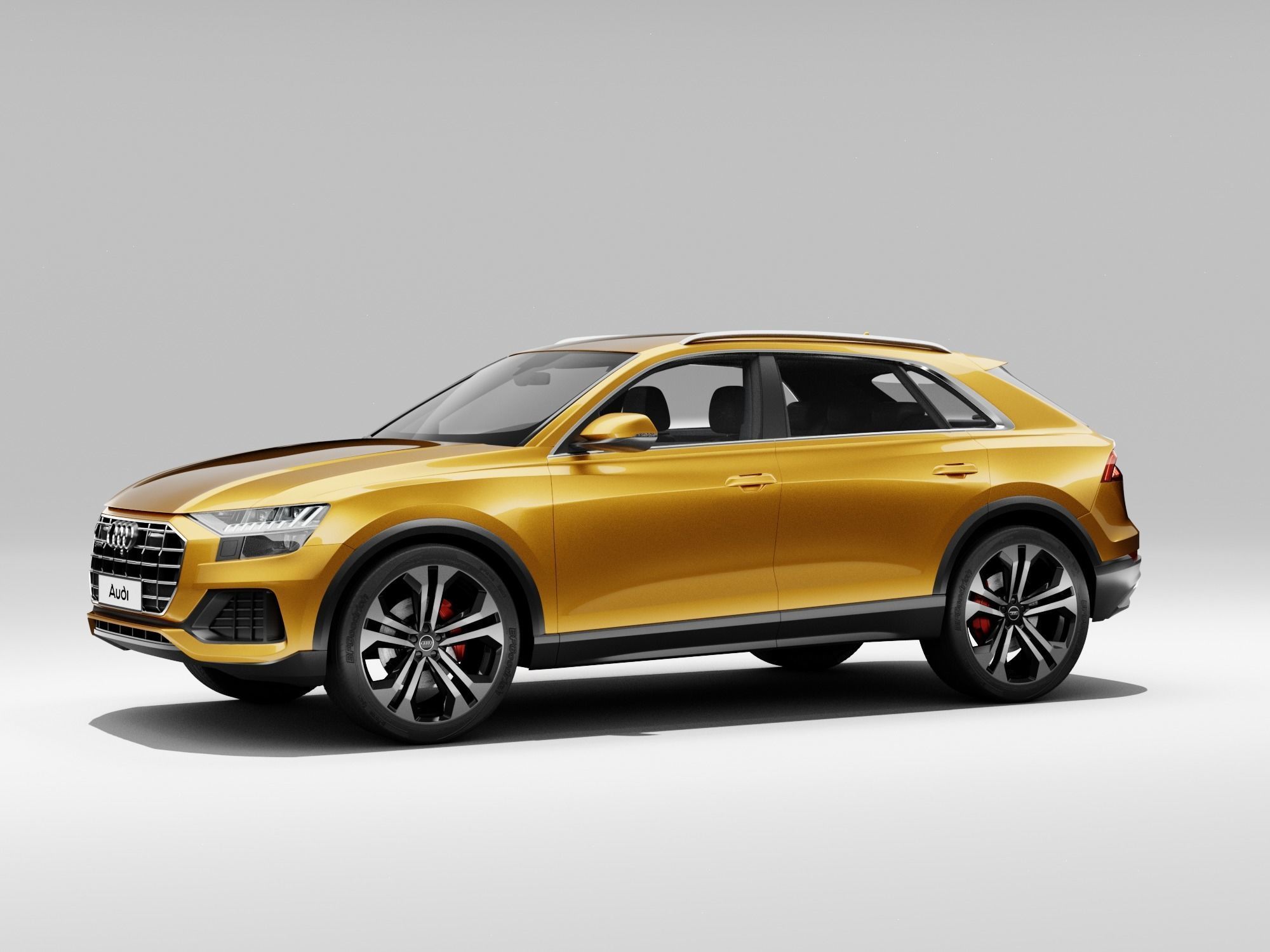 Audi Q8 2019 DETAILED INTERIOR 3D model_13