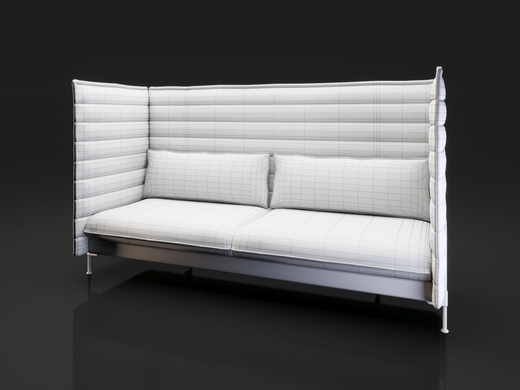 Office Sofa 3D model_3