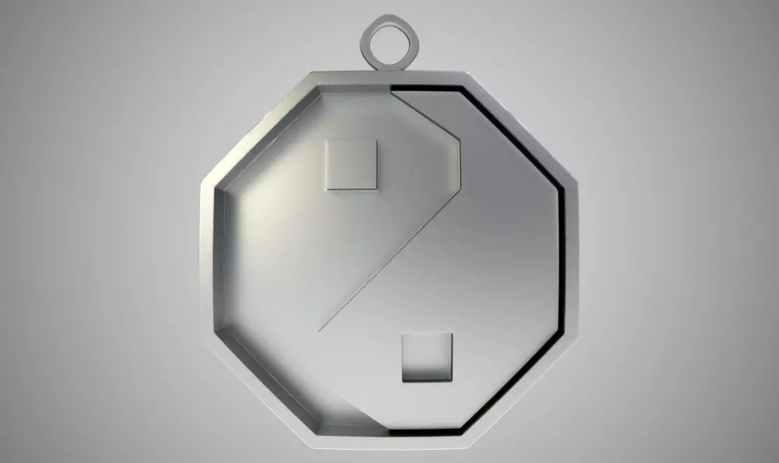 Yin Yang Necklace 3D print model