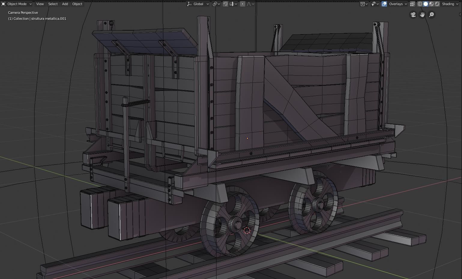 Mine Wagon 3D model_3