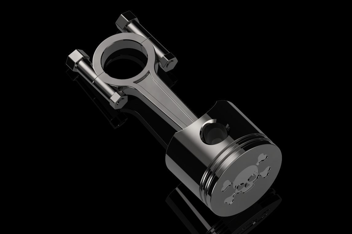   automotive piston  3D model_3