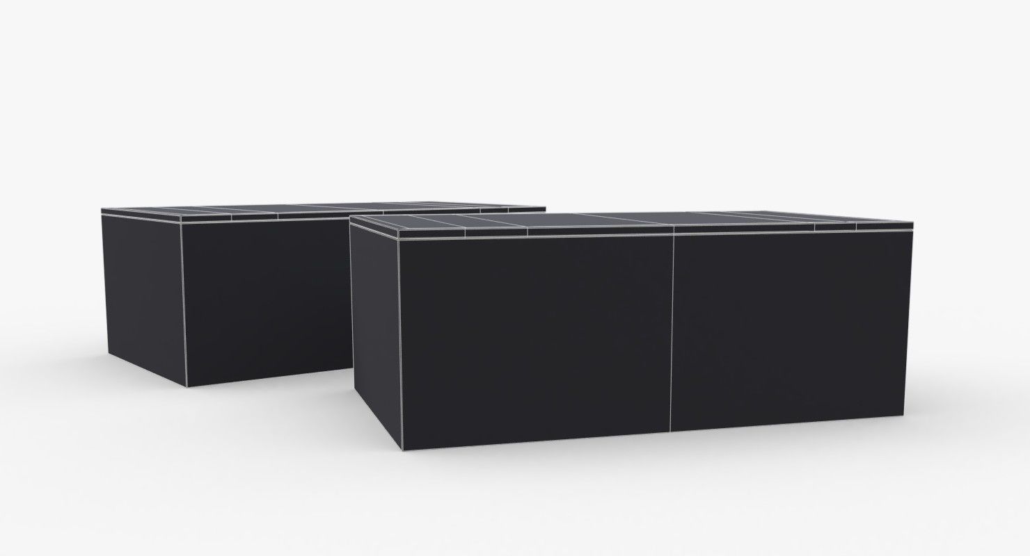 Cigarettes Wooden Boxes WWII Low-poly 3D model_13