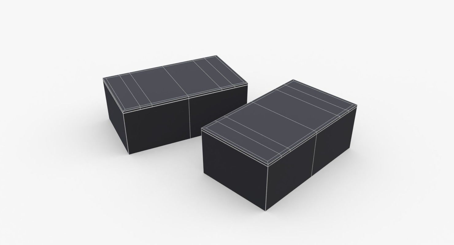 Cigarettes Wooden Boxes WWII Low-poly 3D model_10