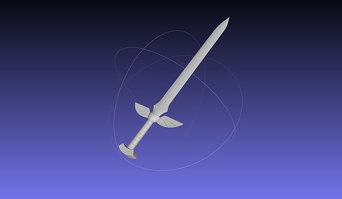 Fairy Tail Erza Scarlet 3D-Printable Sword Assembly 3D print model