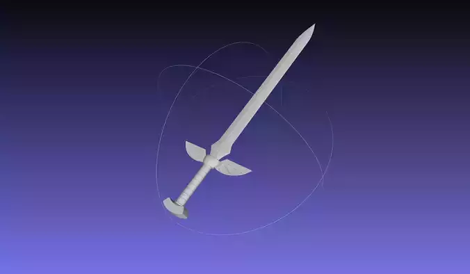 Fairy Tail Erza Scarlet 3D-Printable Sword Assembly 3D print model