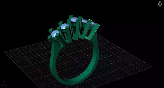 5 stone 3 50 diamond design