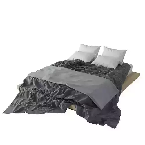 Photorealistic Bed 3D model