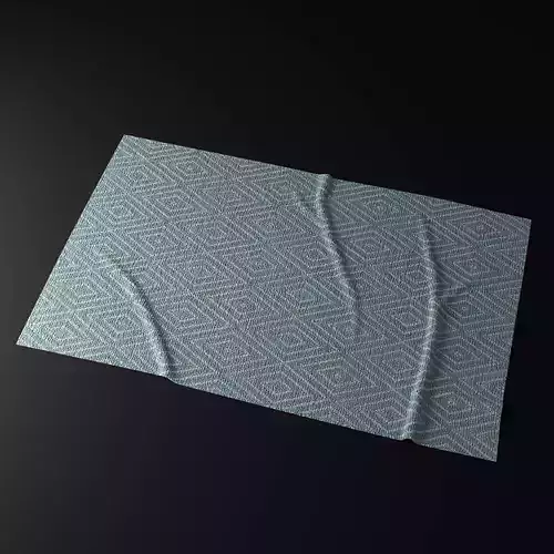 Rug with Wrinkles 3D model