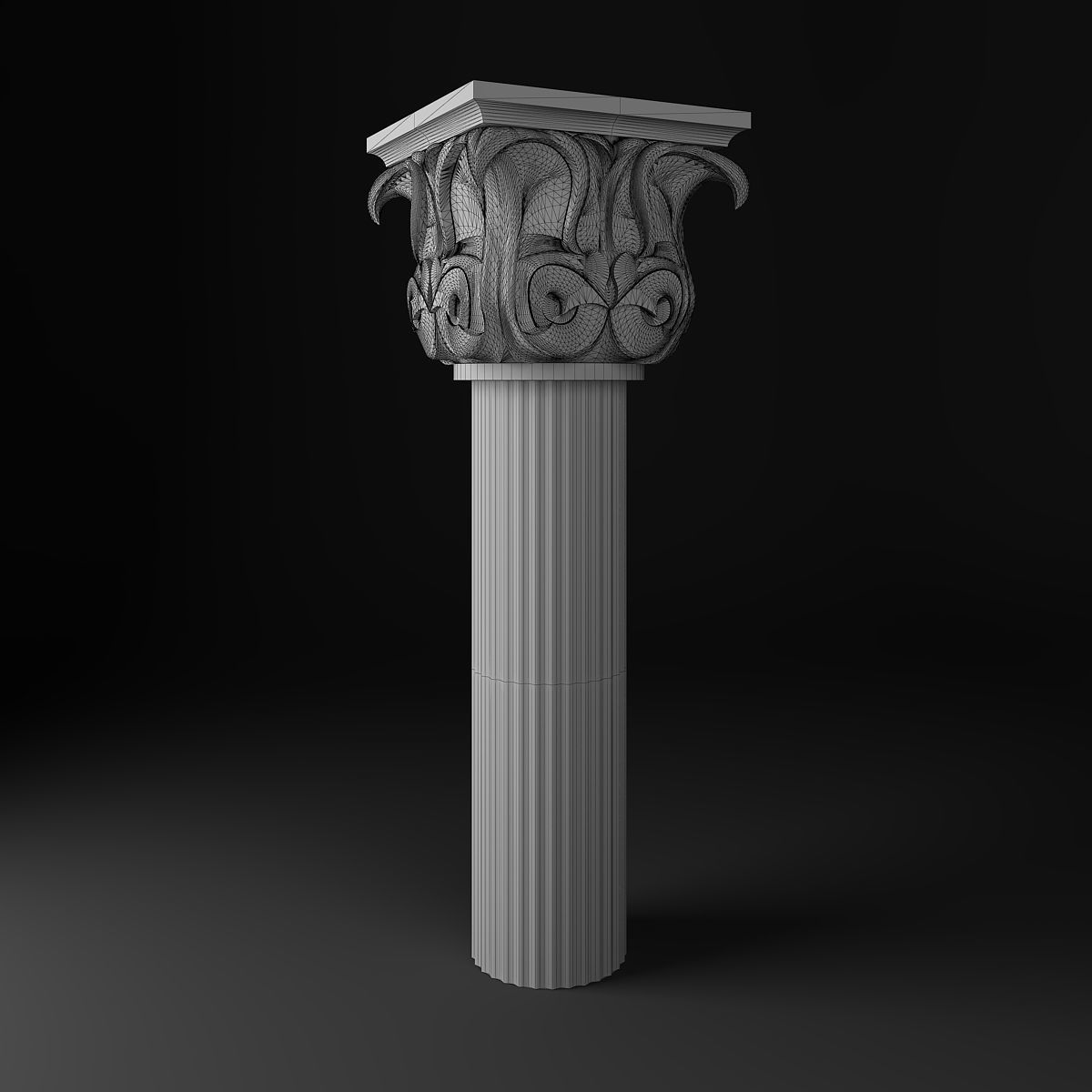 Greek Column 3D model_1