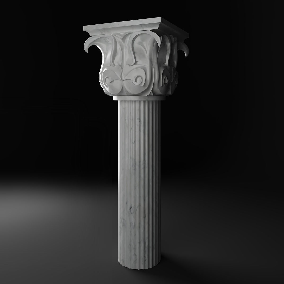 Greek Column 3D model_3