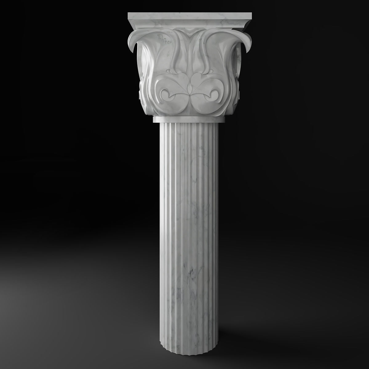Greek Column 3D model_2