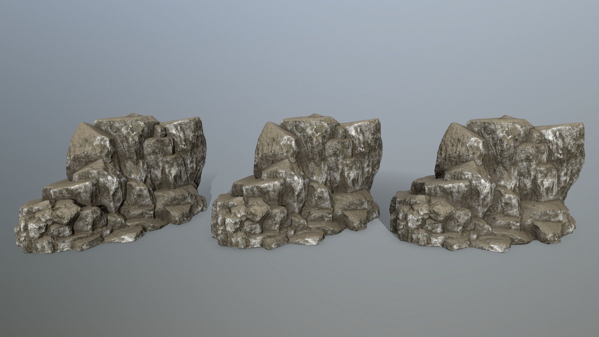 rocks rock Low-poly 3D model_10