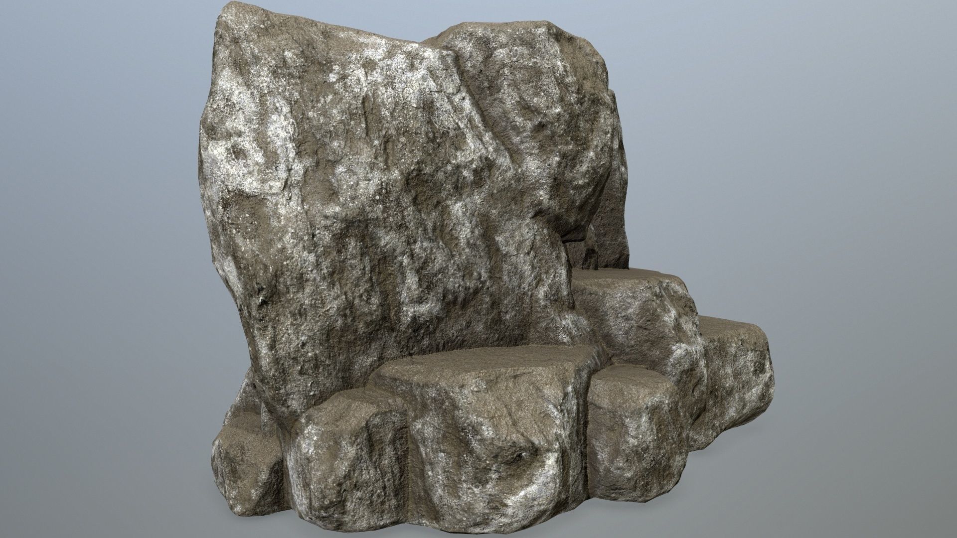 rocks rock Low-poly 3D model_6