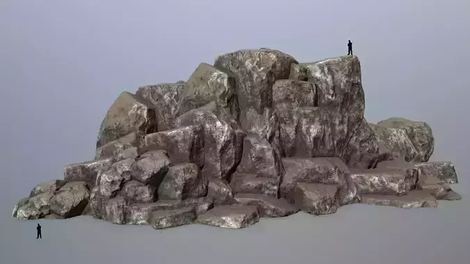 rocks rock Low-poly 3D model rocks rock Low-poly 3D model