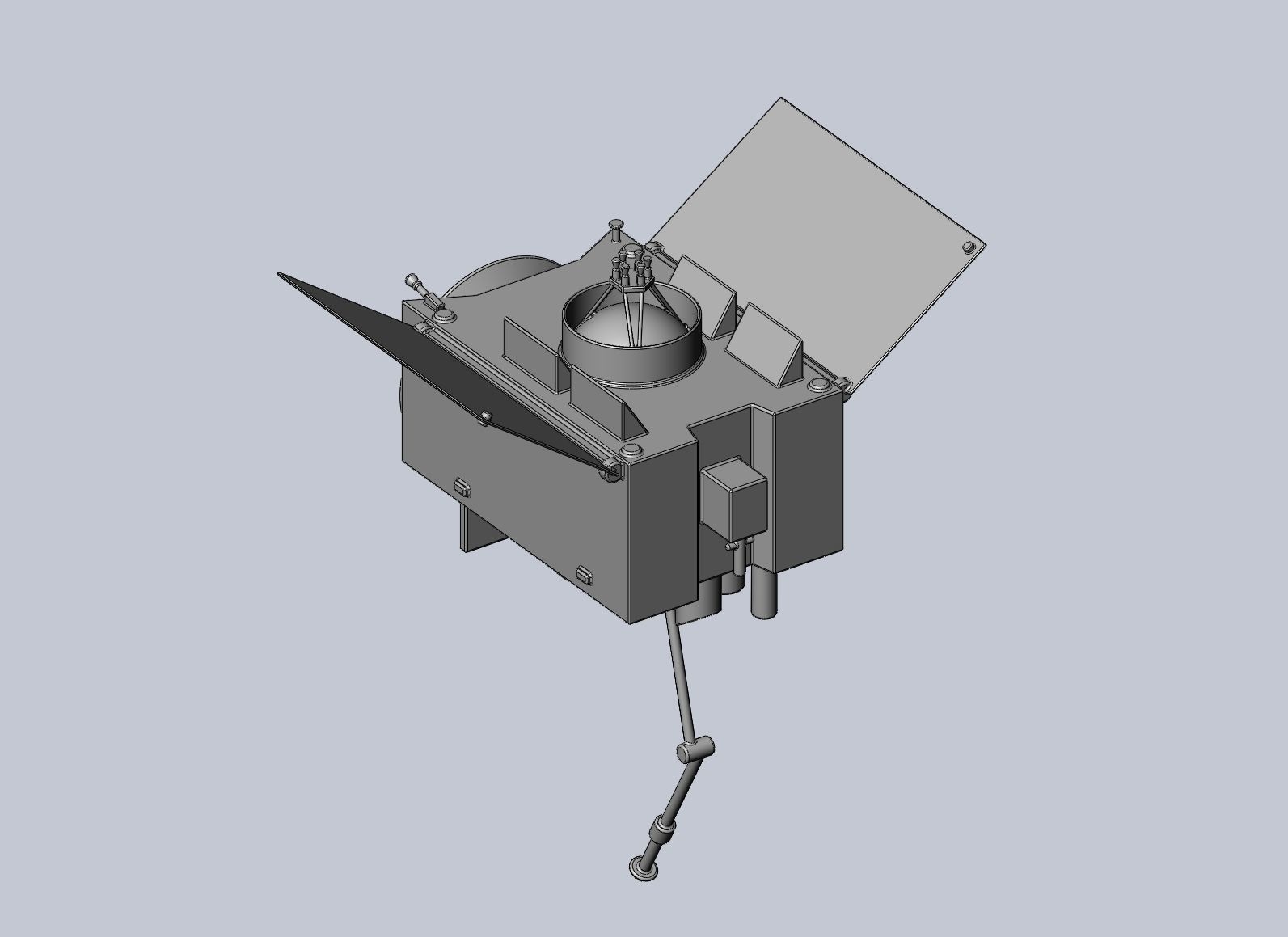 Basic Printable OSIRIS-REx Model 3D print model_7