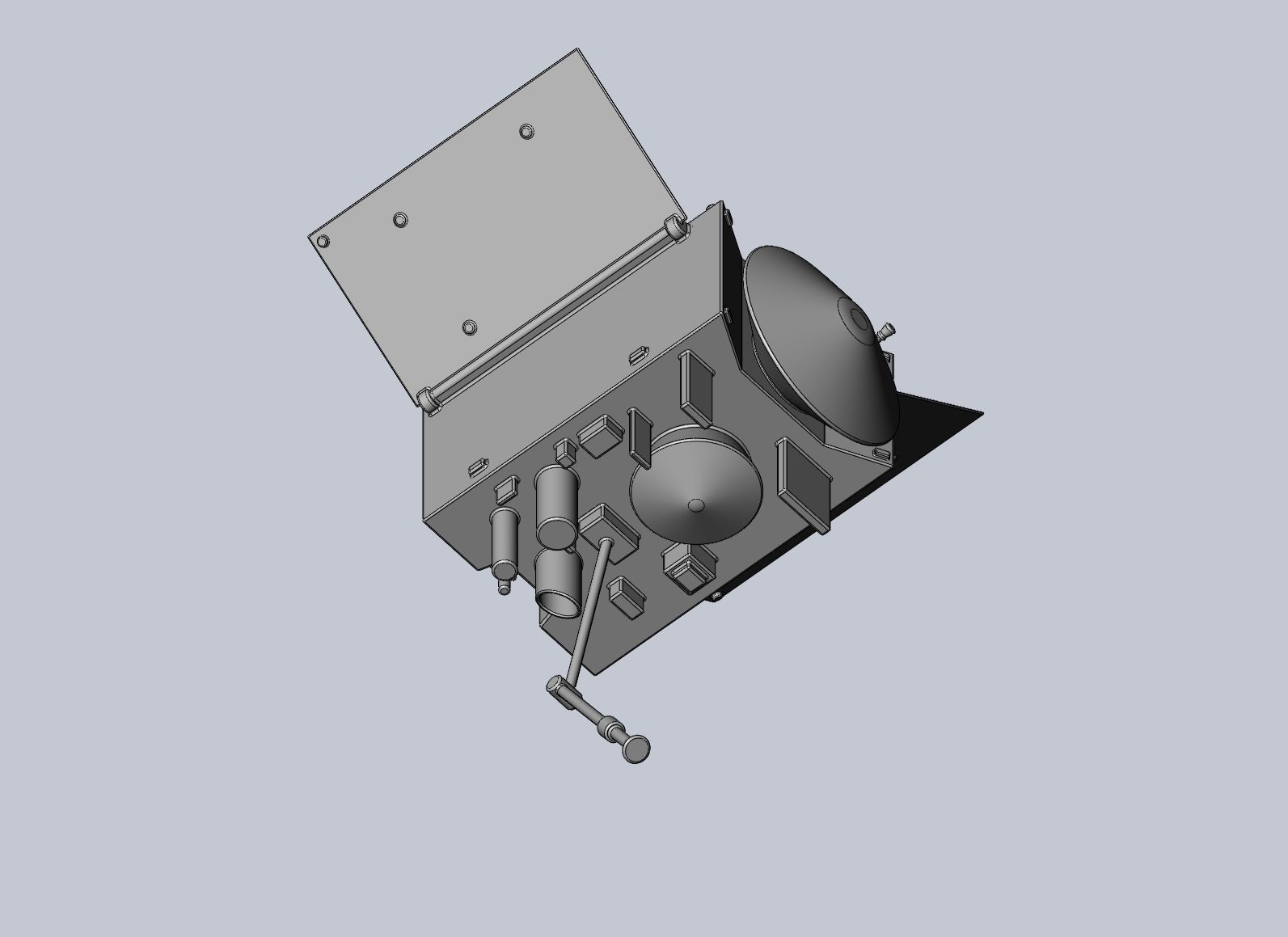 Basic Printable OSIRIS-REx Model 3D print model_10