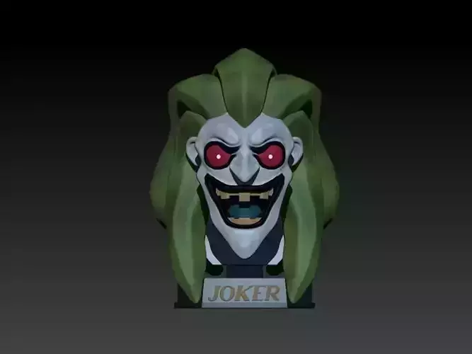 joker bust 3D print model