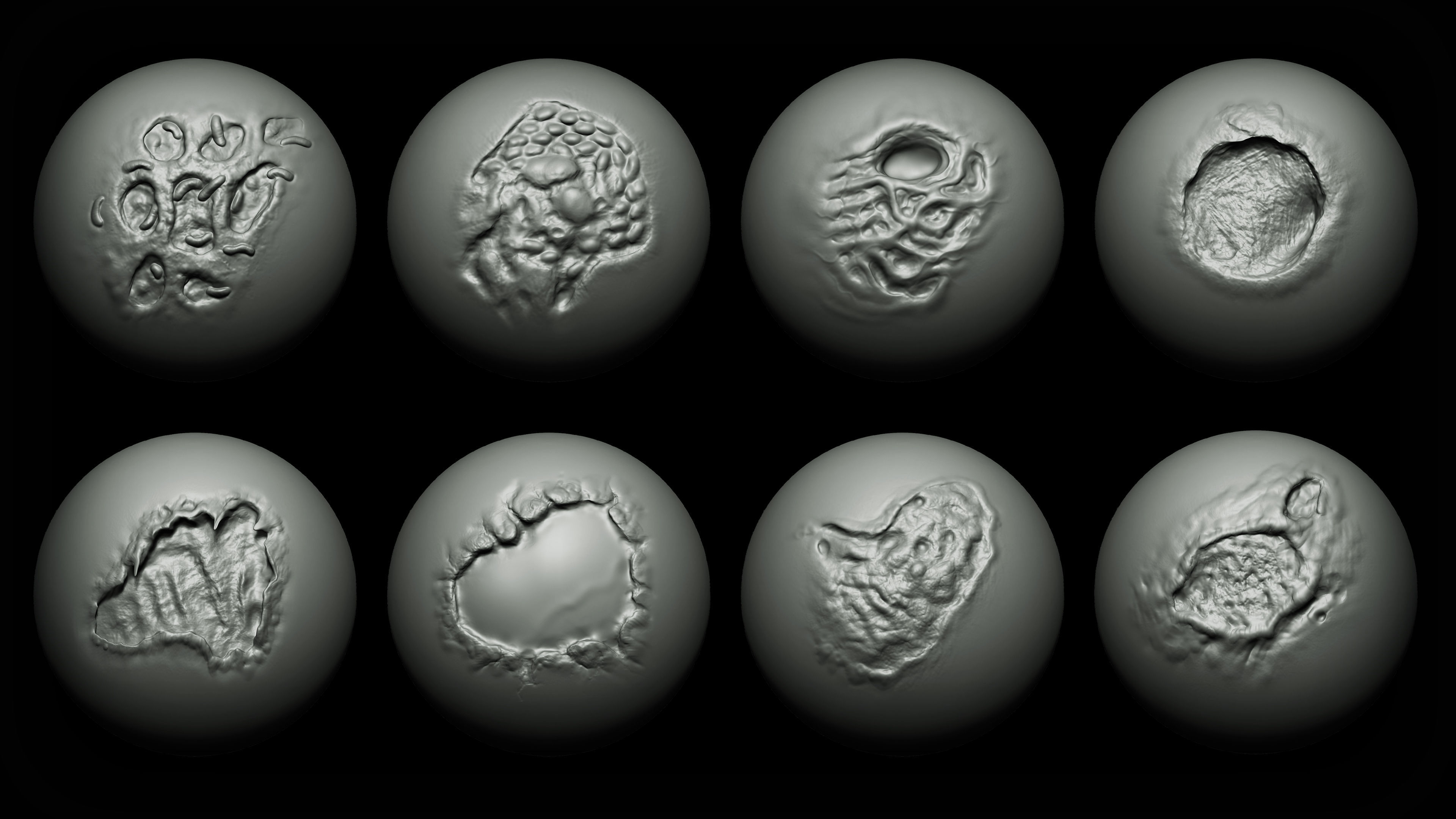 Zbrush and Blender - Zombie VDM Brush 3D model_1