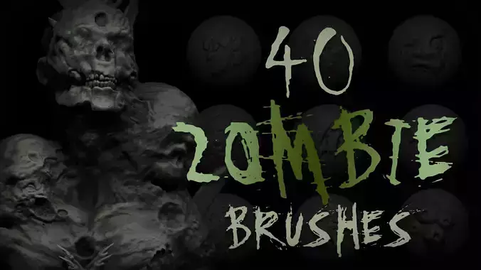 Zbrush and Blender - Zombie VDM Brush 3D model