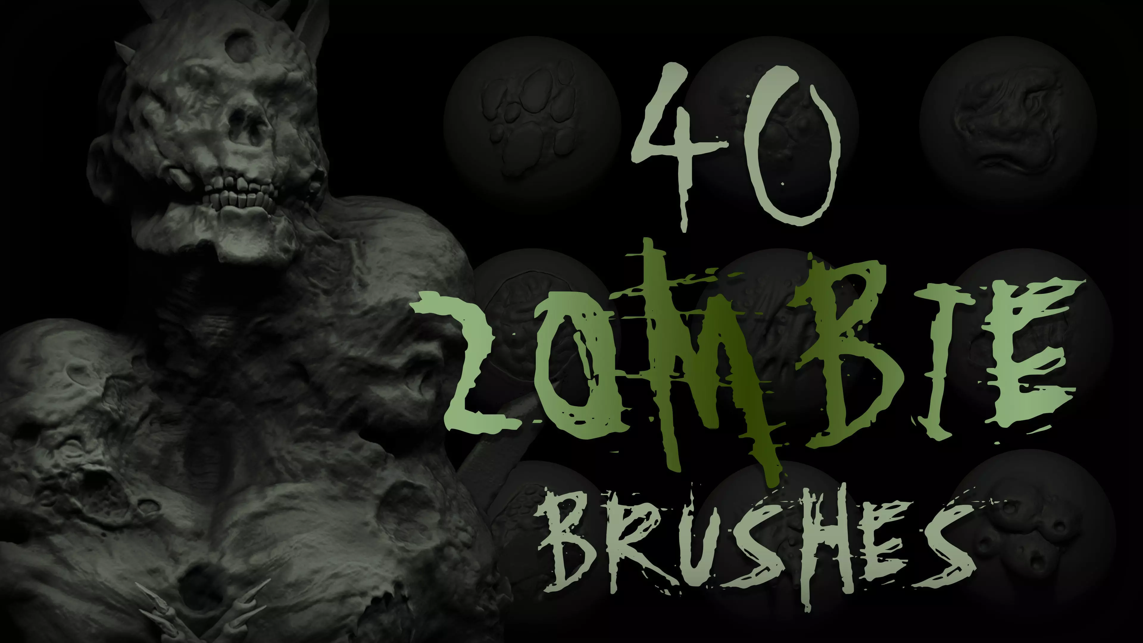 Zbrush and Blender - Zombie VDM Brush 3D model_0