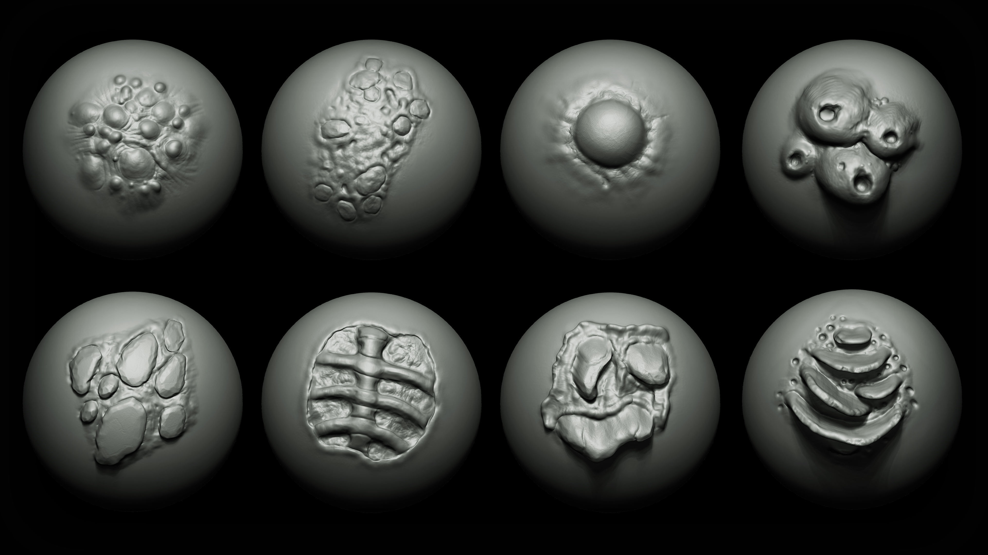 Zbrush and Blender - Zombie VDM Brush 3D model_4