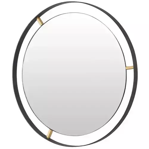 Wolfenbarger Industrial Round Accent Mirror 3D model