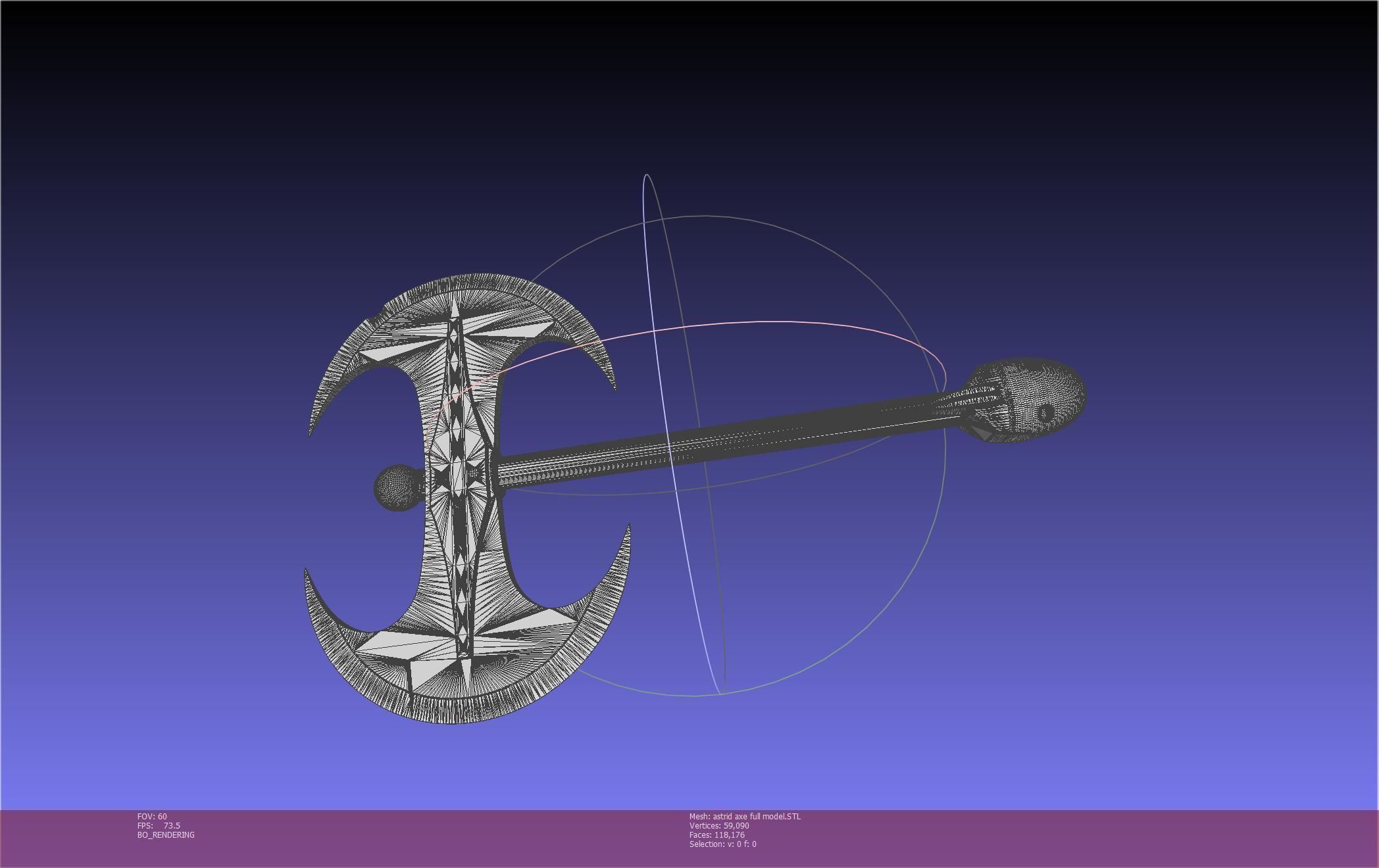 How To Train Your Dragon Astrid Battle Axe Printable Assembly 3D print model_63