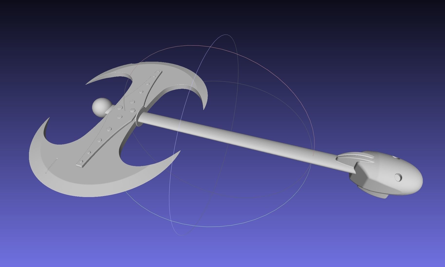 How To Train Your Dragon Astrid Battle Axe Printable Assembly 3D print model_17