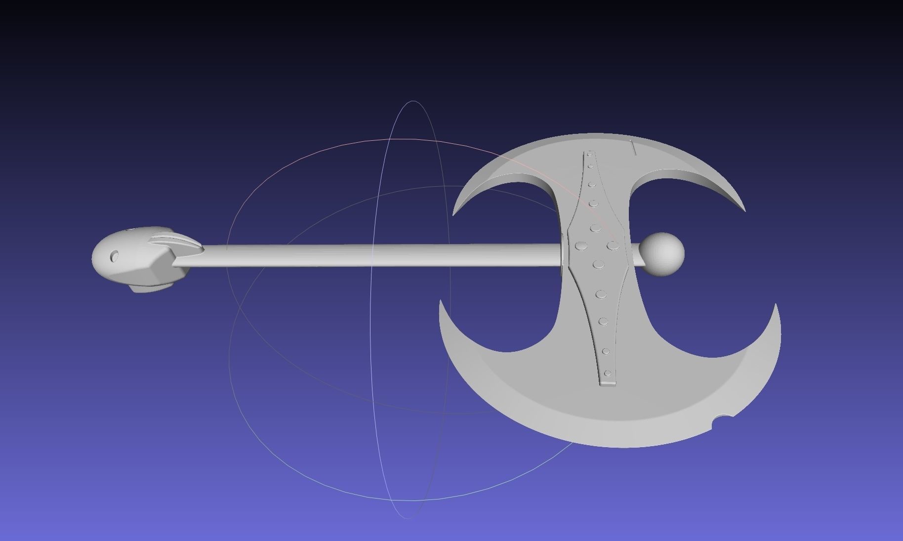 How To Train Your Dragon Astrid Battle Axe Printable Assembly 3D print model_22