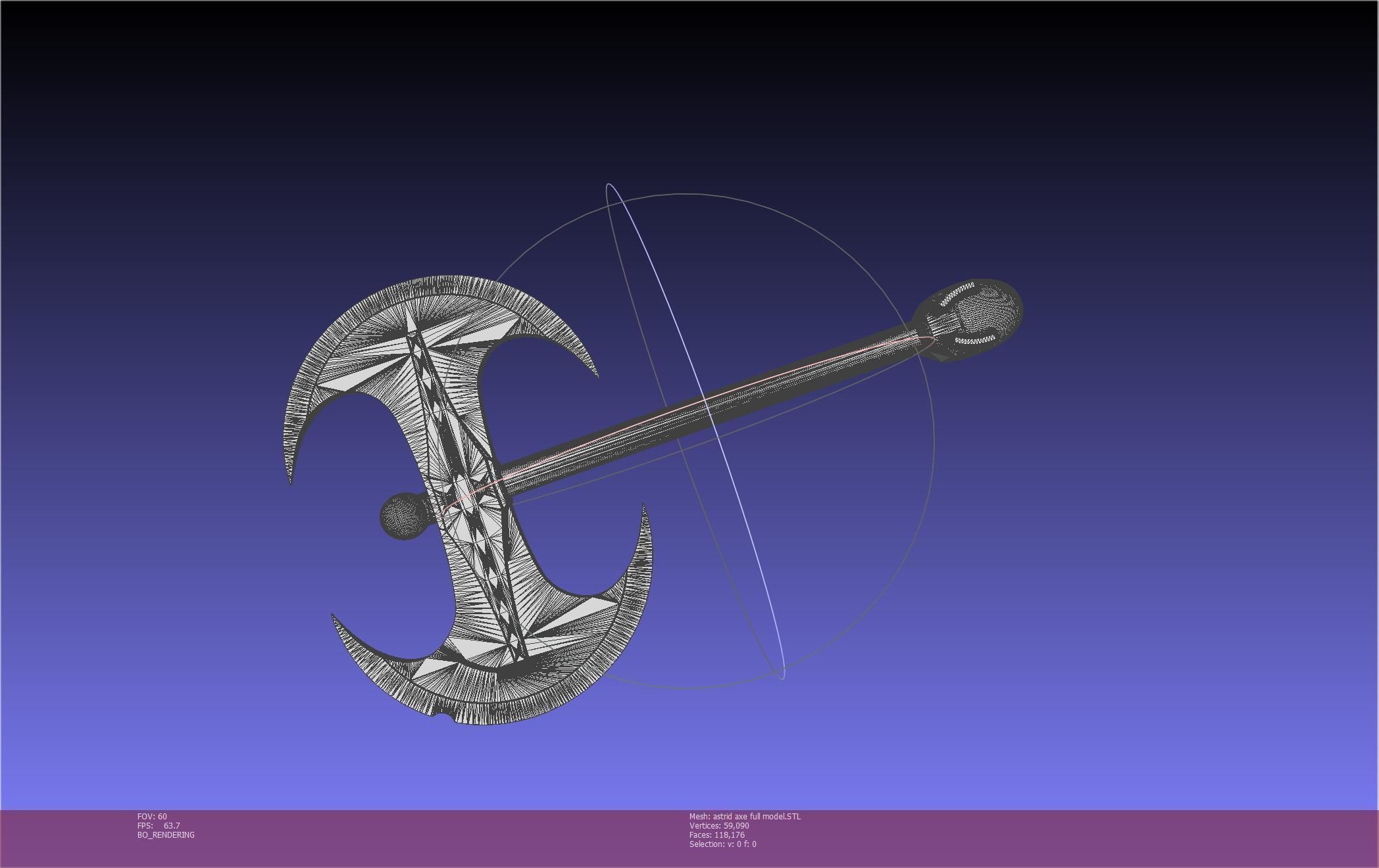 How To Train Your Dragon Astrid Battle Axe Printable Assembly 3D print model_70