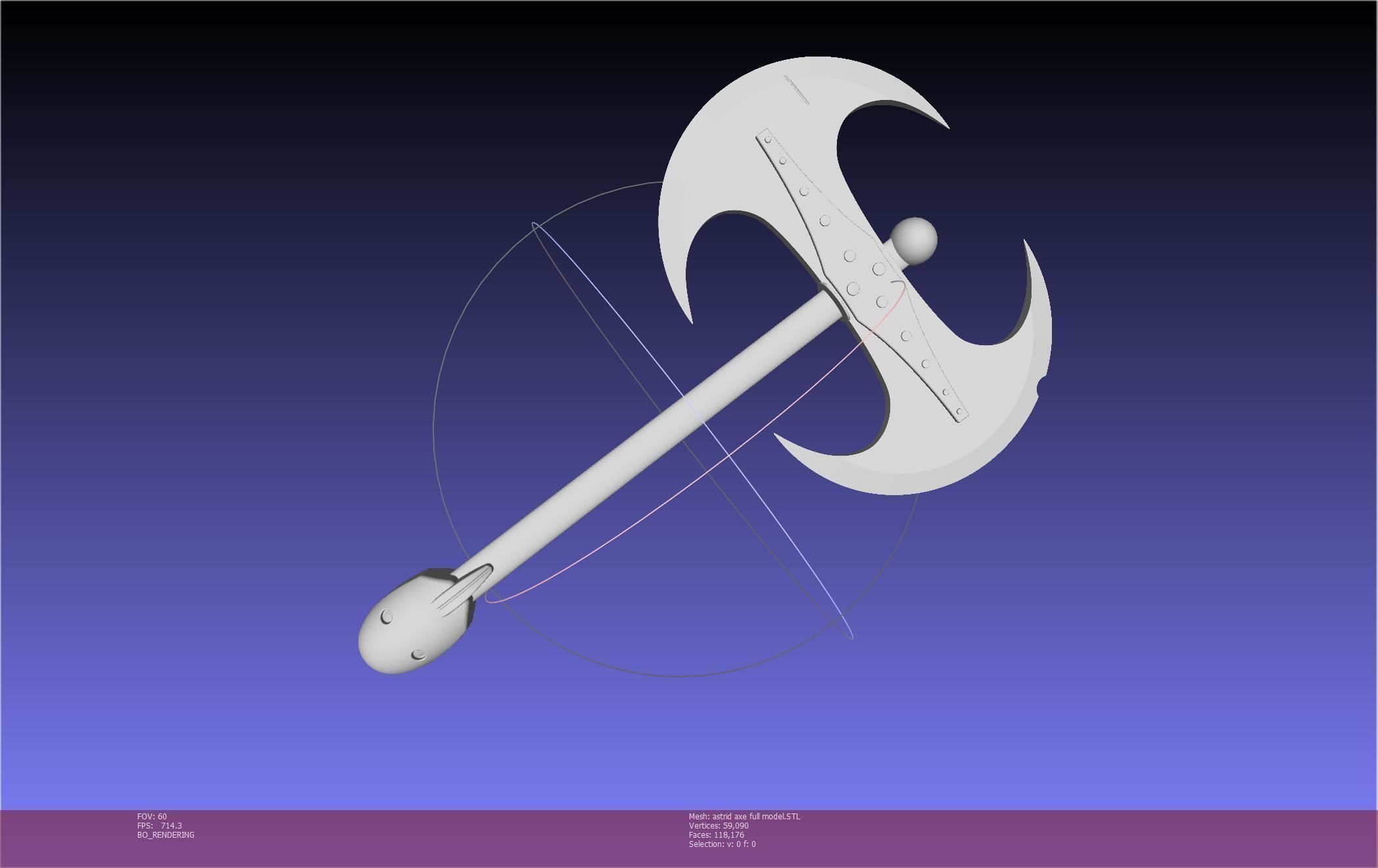 How To Train Your Dragon Astrid Battle Axe Printable Assembly 3D print model_85