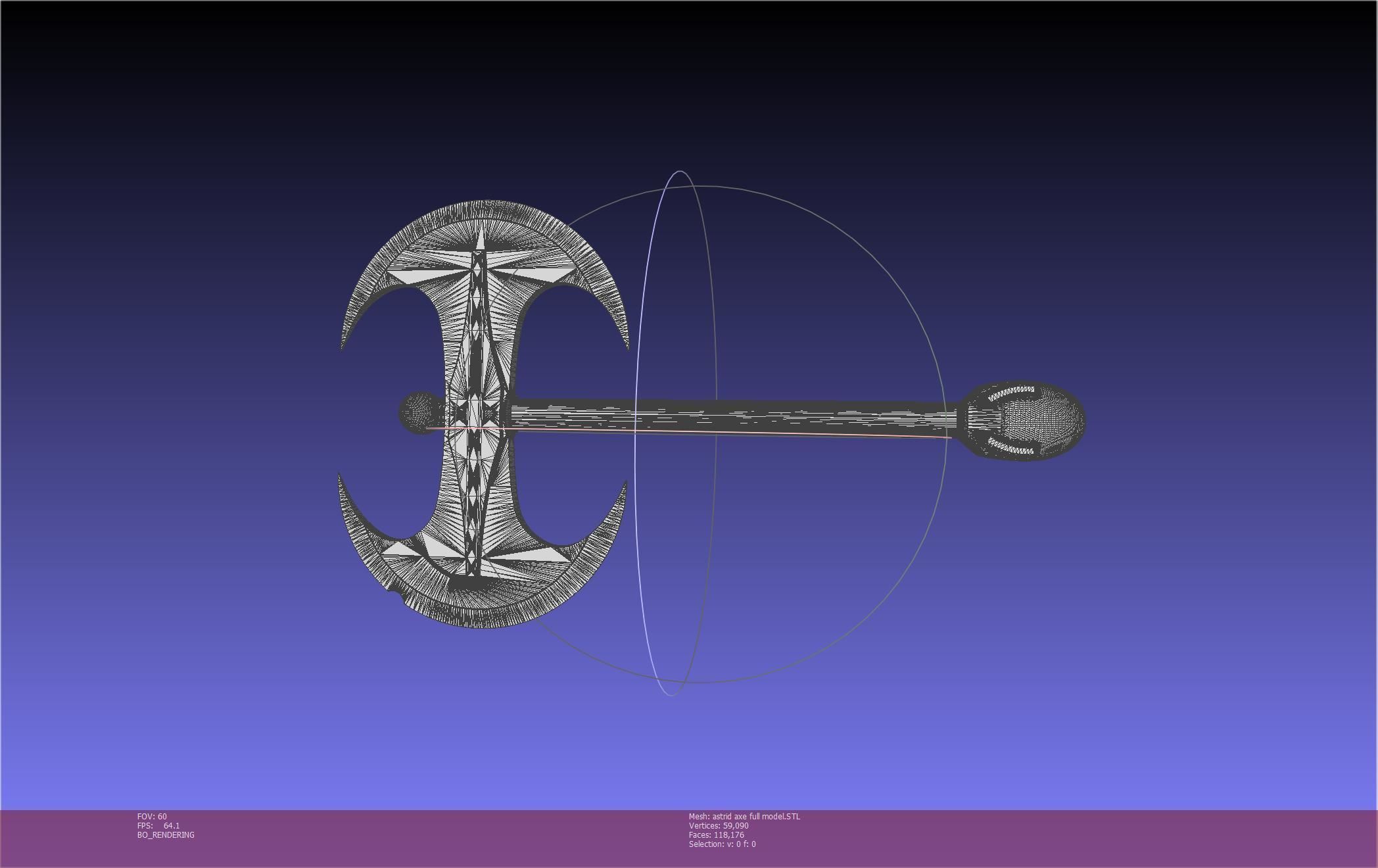 How To Train Your Dragon Astrid Battle Axe Printable Assembly 3D print model_71