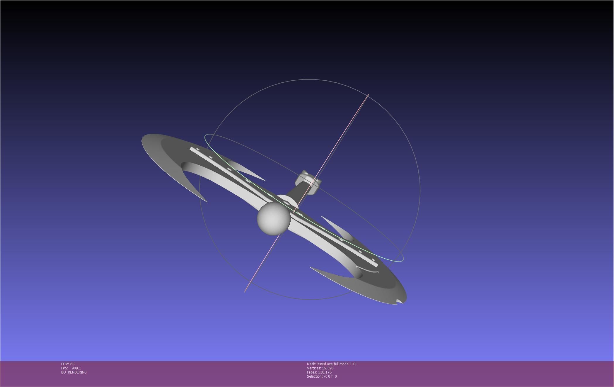 How To Train Your Dragon Astrid Battle Axe Printable Assembly 3D print model_80