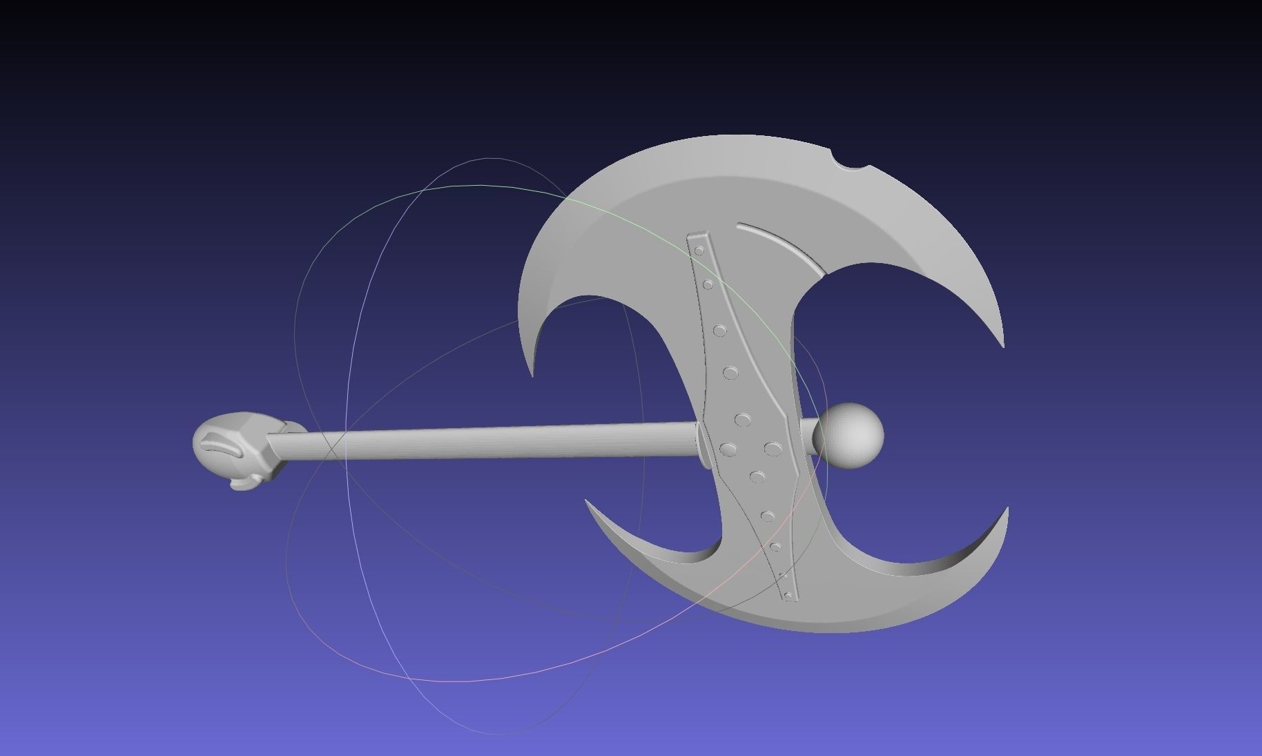How To Train Your Dragon Astrid Battle Axe Printable Assembly 3D print model_13