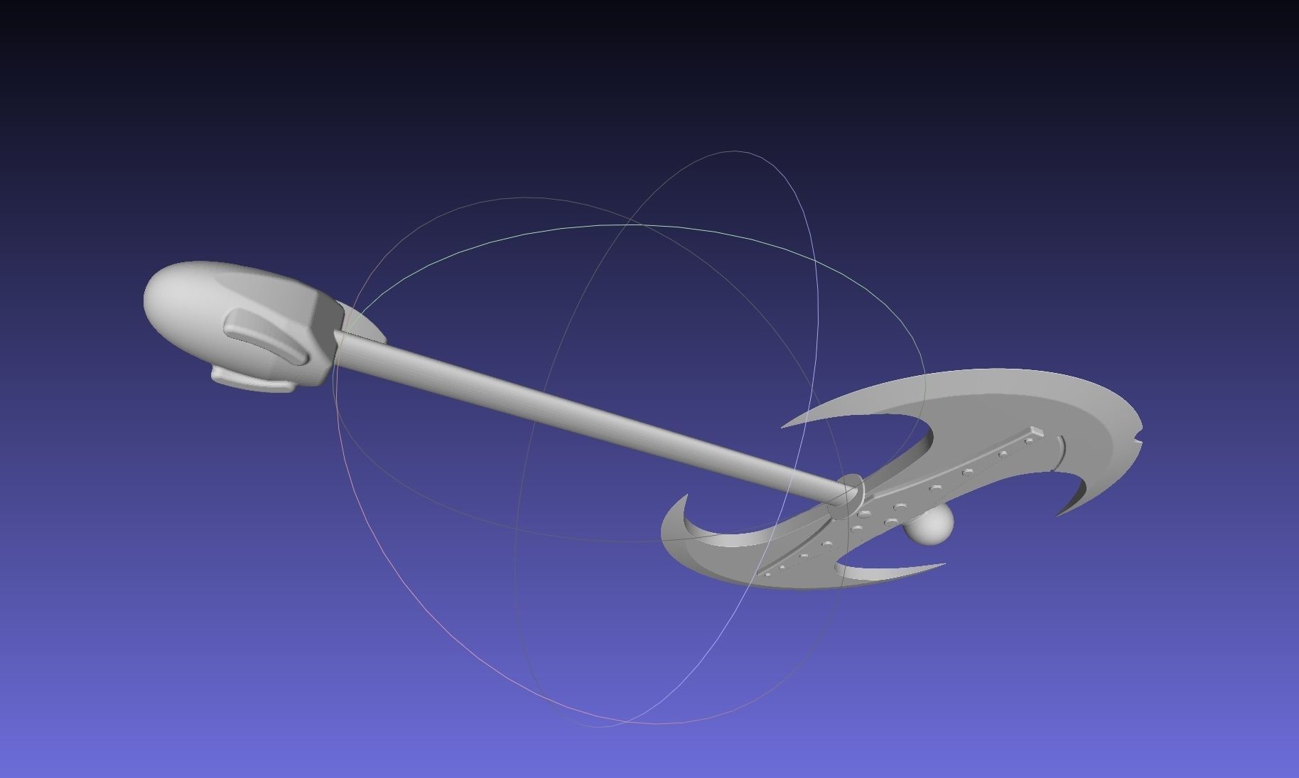 How To Train Your Dragon Astrid Battle Axe Printable Assembly 3D print model_14